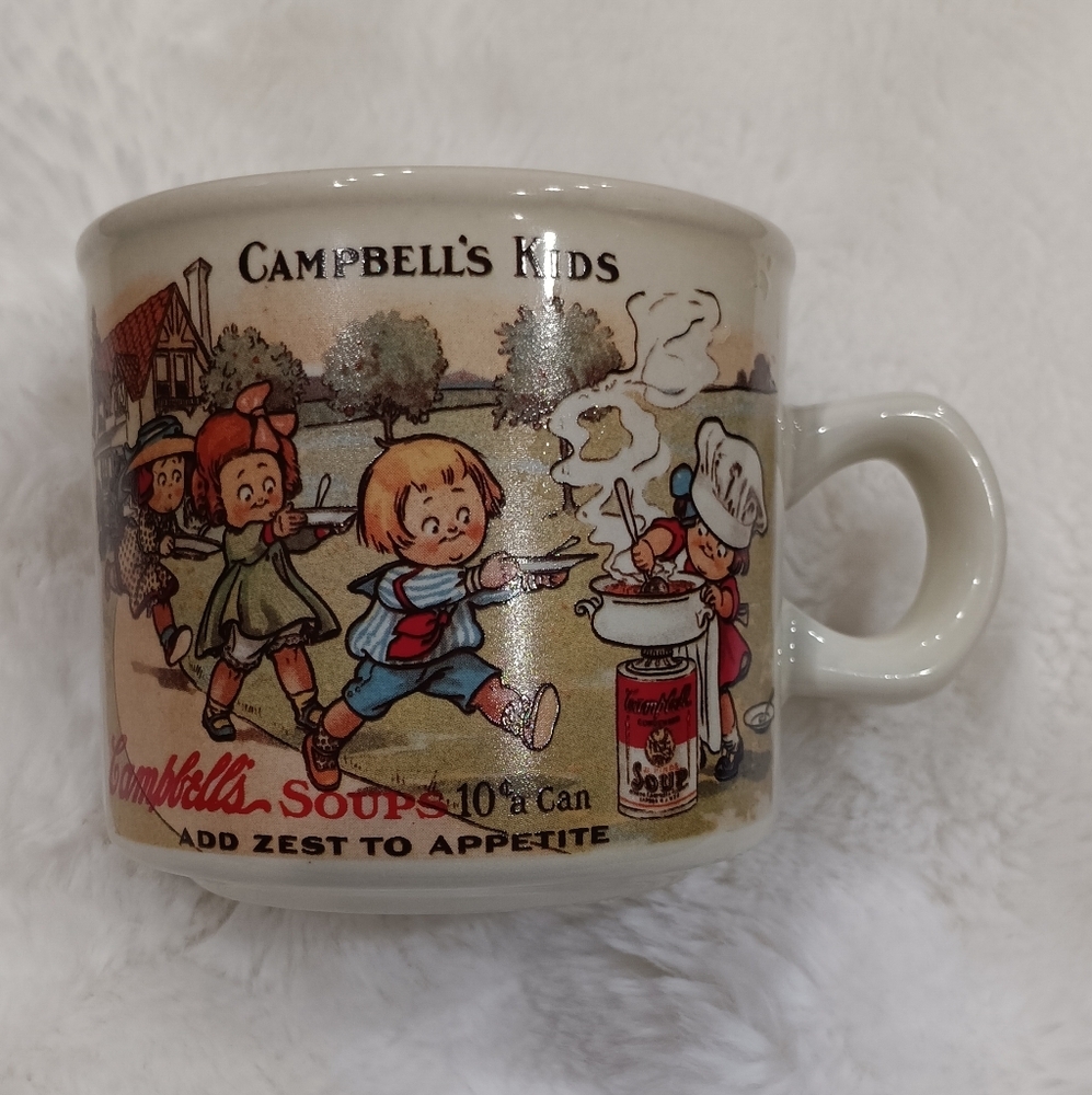 Vintage Campbell's Kids Lunch Time Collectible Soup Mug Coffee Cup By Westwood